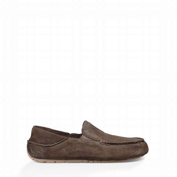 Khaki UGG Upshaw Loafers For Men | UK 00725